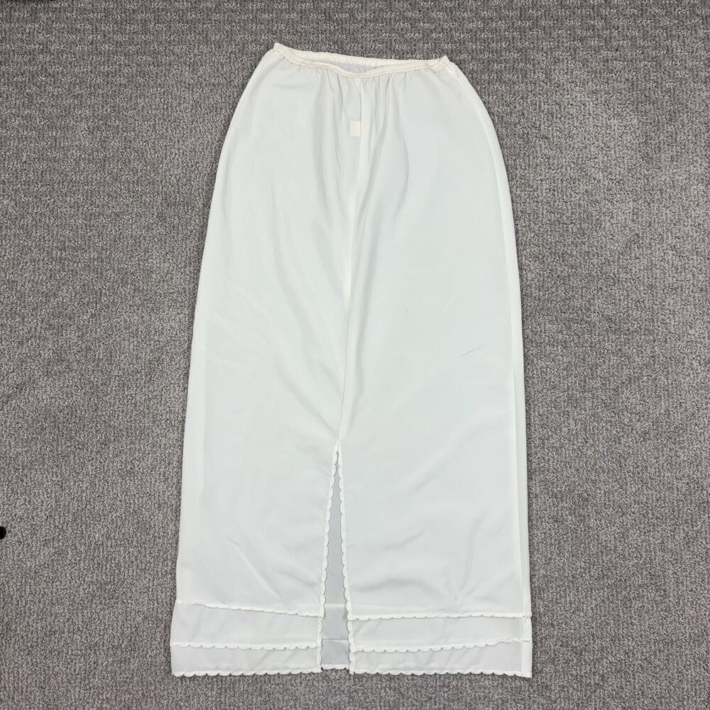 Vintage The Snip It Slip Half Slip Womens Medium White Nylon Ruffle Hem Lingerie - Picture 2 of 7
